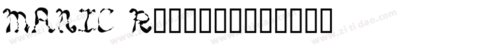 MANIC Regular字体转换